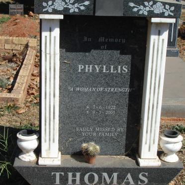 THOMAS Phyllis 1922-2005