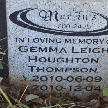 THOMPSON Gemma Leigh Houghton 2010-2010