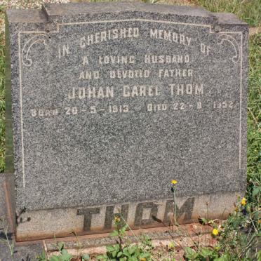 THOM Johan Carel 1913-1952