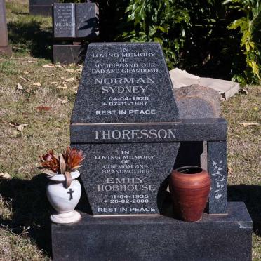 THORESSON Norman Sydney 1928-1987 &amp; Emily Hobhouse 1935-2000