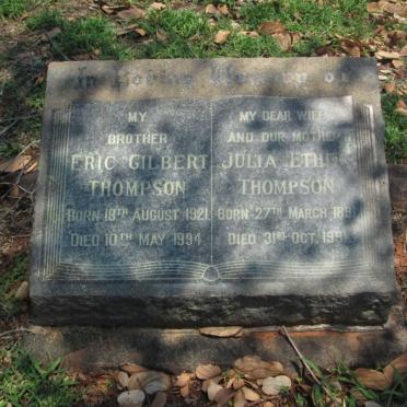 THOMPSON Julia Ethel 1891-1951 :: THOMPSON Eric Gilbert 1921-1994