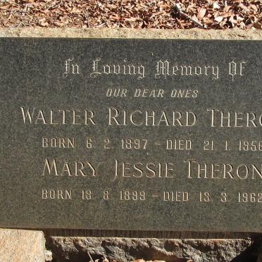 THERON Walter Richard 1897-1956 &amp; Mary Jessie 1899-1962