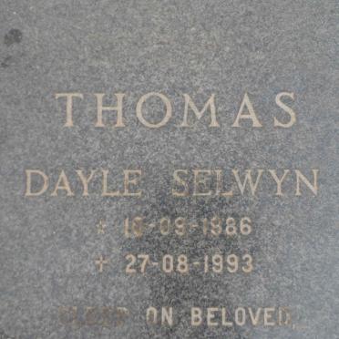 THOMAS Dayle Selwyn 1986-1993