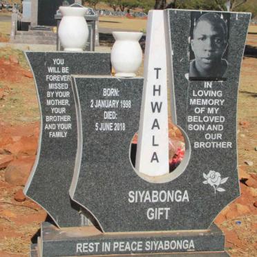 THWALA Siyabonga Gift 1998-2018