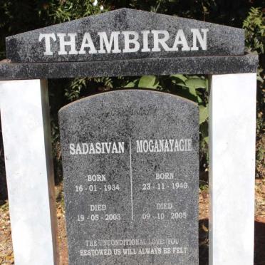 THAMBIRAN Sadasivan 1934-2003 &amp; Moganayagie 1940-2005