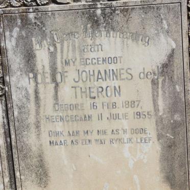 THERON Roelof Johannes de L. 1887-1955