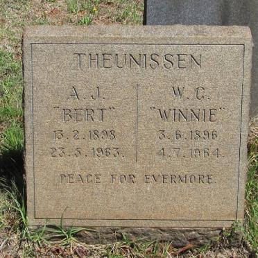 THEUNISSEN A.J. 1898-1963 &amp; W.G. 1896-1964