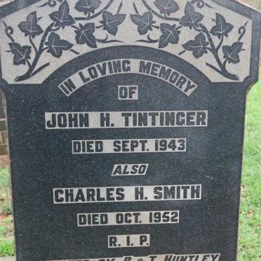 TINTINGER John H. -1943 :: SMITH Charles H. -1952