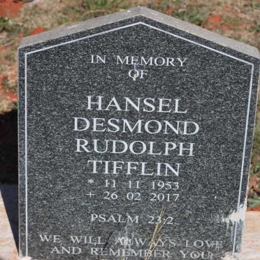 TIFFLIN Hansel Desmond Rudolph 1953-2017