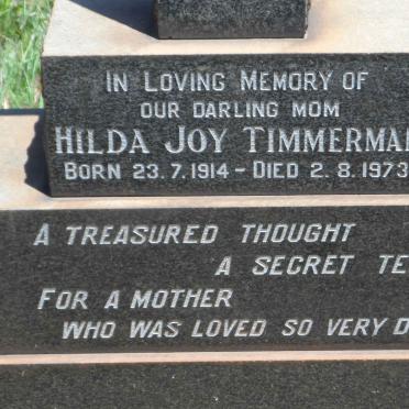 TIMMERMAN Hilda Joy 1914-1973
