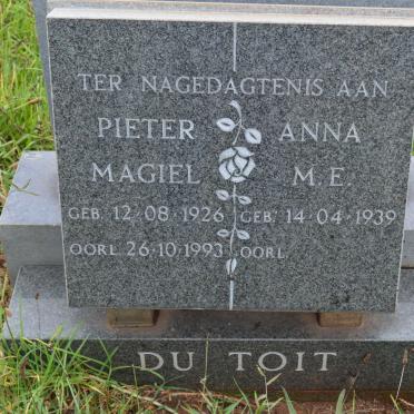 TOIT Pieter Magiel, du 1926-1993 &amp; Anna M.E. 1939-