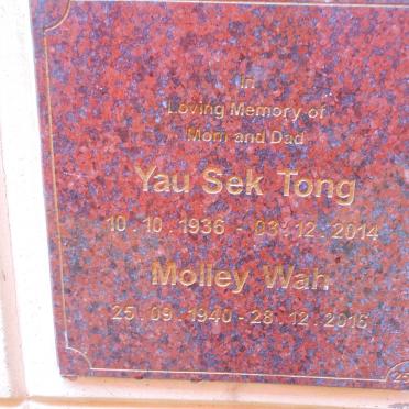 TONG Yau Sek 1936-2014 &amp; Molley WAH 1940-2016