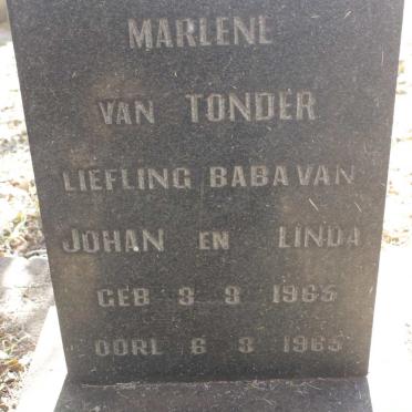 TONDER Marlene, van 1965-1965