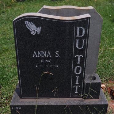 TOIT Anna S., du 1930-