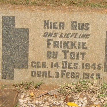 TOIT Frikkie, du 1945-1949