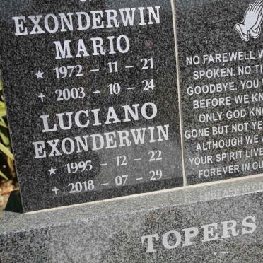 TOPERS Exonderwin Mario 1972-2003 :: TOPERS Luciano Exonderwin 1995-2018
