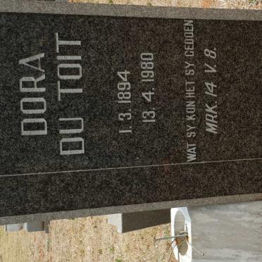 TOIT Dora, du 1894-1980