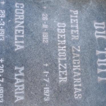 TOIT Pieter Zacharias Oberholzer, du 1912-1979 &amp; Cornelia Maria 1913-1992