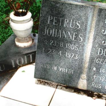 TOIT Petrus Johannes, du 1905-1973 &amp; Florina Johanna Jacoba THIART 1908-1983