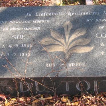 TOIT Coenraad, du 1893-1960 &amp; Sue 1899-1979