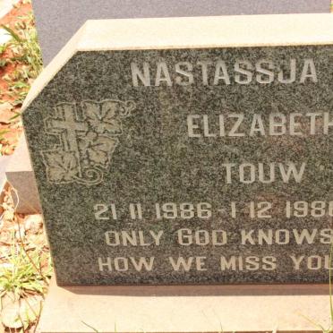TOUW Nastassja Elizabeth 1986-1986