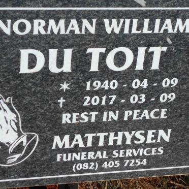 TOIT Norman William, du 1940-2017