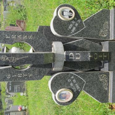 TOIT Frans, du 1939-1988 &amp; Girty 1937-2004