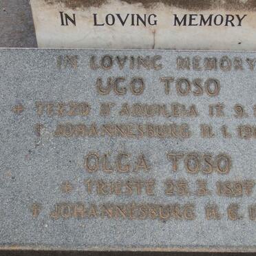 TOSO Ugo  1890-1961 &amp; Olga 1897-1971