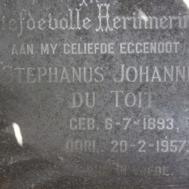 TOIT Stephanus Johannes, du 1893-1957