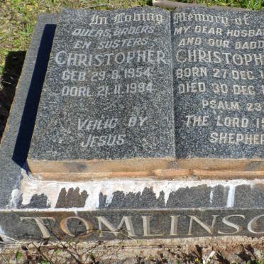 TOMLINSON Christopher 1929-1954 :: TOMLINSON Christopher 1954-1994