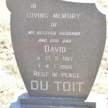 TOIT David, du 1917-1966