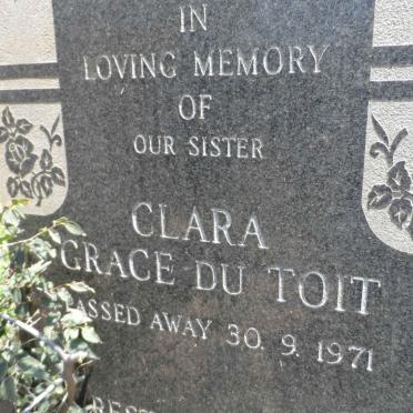 TOIT Clara Grace, du -1971