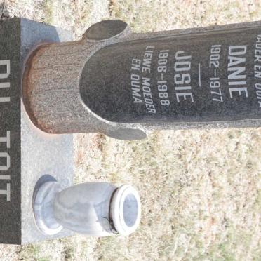 TOIT Danie, du 1902-1977 &amp; Josie 1906-1988
