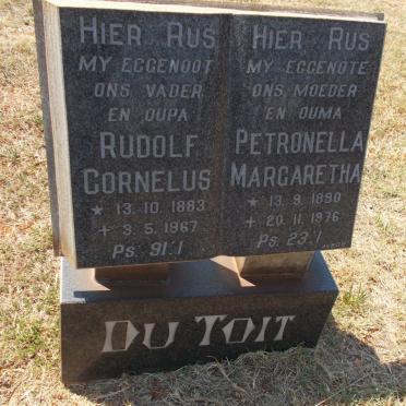 TOIT Rudolf Cornelus, du 1883-1967 &amp; Petronella Margaretha 1890-1976