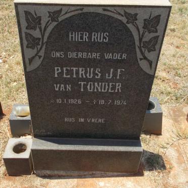 TONDER Petrus J.F., van 1926-1974