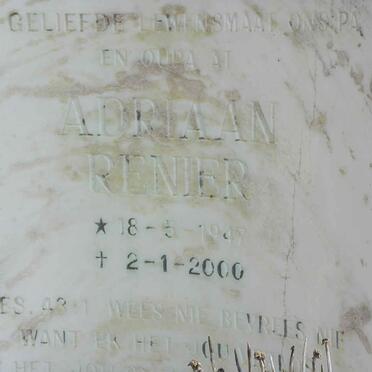 TOIT Adriaan Renier, du 1947-2000