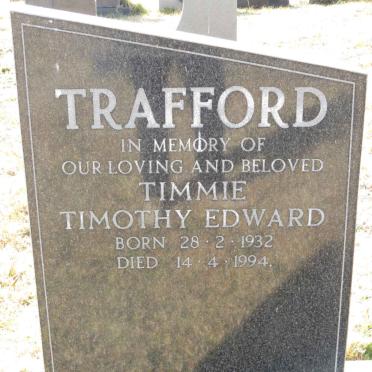 TRAFFORD Timothy Edward 1932-1994