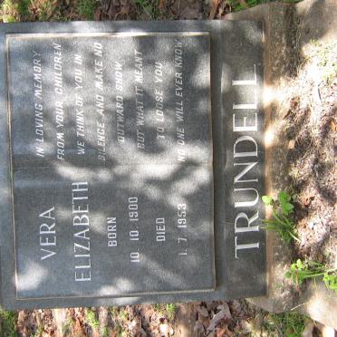 TRUNDELL Vera Elizabeth 1900-1953