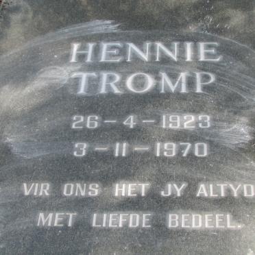 TROMP Hennie 1923-1970