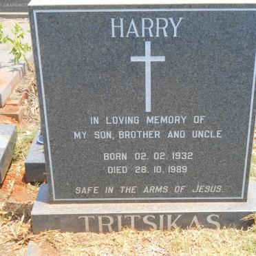 TRITSIKAS Harry 1932-1989