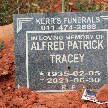TRACEY Alfred Patrick 1935-2021