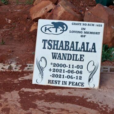 TSHABALALA Wandile 2000-2021