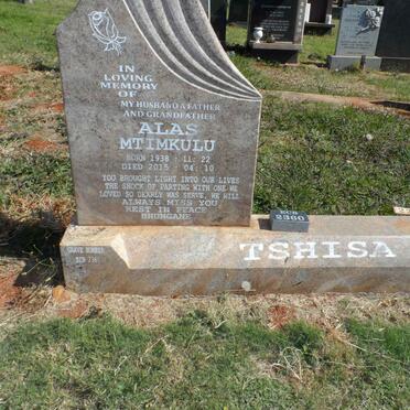 TSHISA Alas Mtimkulu 1938-2015