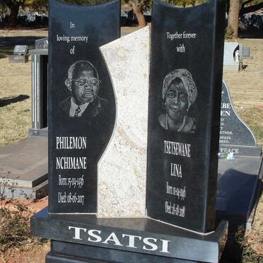 TSATSI Philemon Nchimane 1936-2017 &amp; Tsetsewane Lina 1946-2018