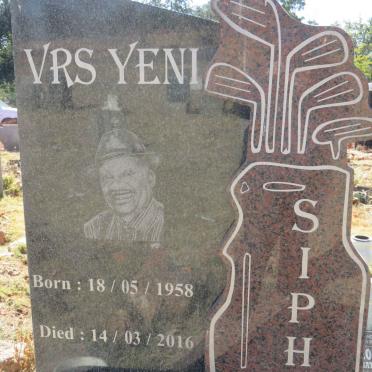 YENI Sipho, Vrs 1958-2016