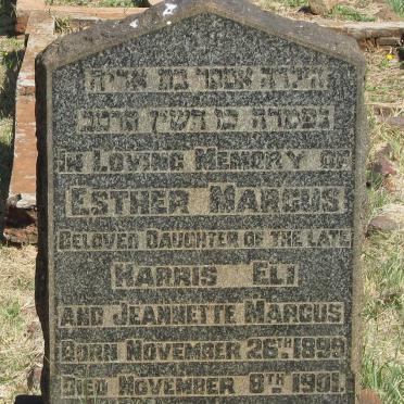 MARCUS Esther 1899-1901