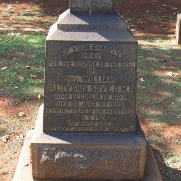 SOYE William Aloysius 1883-1922