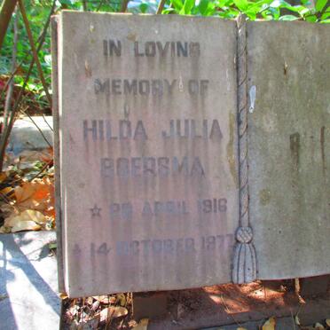 BOERSMA  Hilda Julia 1916-1977