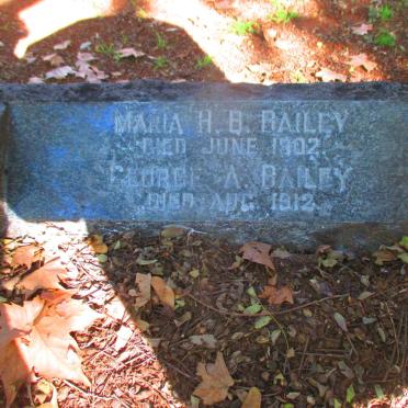 BAILEY George A. -1912 &amp; Maria H.B -1902