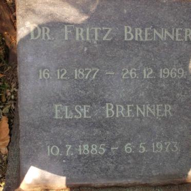 BRENNER Fritz 1877-1969 & Else 1885-1973
